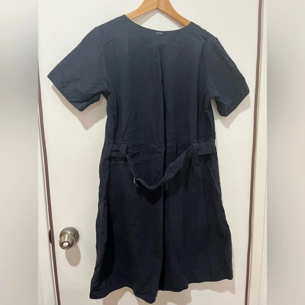 MHL by Margaret Howell Navy Linen Dress Size I - Picture 8 of 8